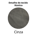 Ver imagem 3 de Cortina Rústica 300x250 Cinza Ilhós Cromado Charme Admirare