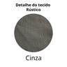 Cortina Rústica 300x250 Cinza Ilhós Cromado Charme Admirare - 3