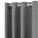 Ver imagem 1 de Cortina Rústica 300x250 Cinza Ilhós Cromado Charme Admirare