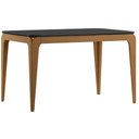 Ver imagem 1 de Mesa de Jantar Aurea 120x80 cm com Vidro Cinamomo Preto - New Ceval