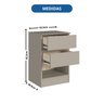 Mesa Cabeceira 2 Gavetas Aurora 42,5cm X 65,5cm X 38,8cm - 5