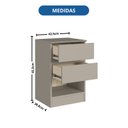 Ver imagem 5 de Mesa Cabeceira 2 Gavetas Aurora 42,5cm X 65,5cm X 38,8cm