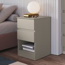 Ver imagem 2 de Mesa Cabeceira 2 Gavetas Aurora 42,5cm X 65,5cm X 38,8cm