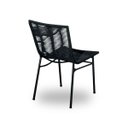 Ver imagem 4 de Conjunto Mesa Prime em Alumínio Ripado 1,00m com 4 Cadeiras Corda Náutica Preto