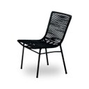 Ver imagem 3 de Conjunto Mesa Prime em Alumínio Ripado 1,00m com 4 Cadeiras Corda Náutica Preto