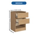 Ver imagem 5 de Mesa Cabeceira 2 Gavetas Aurora 65,5cm X 42,5cm X 38,8cm