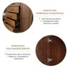 Cômoda para Quarto 5 Gavetas e 1 Porta Madeira Maciça Ouro - 5