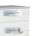 Ver mais imagens de Mesa Cabeceira 2 Gavetas Aurora 65,5cm x 42,5cm 38,8cm Branco