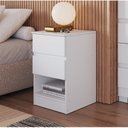Ver imagem 2 de Mesa Cabeceira 2 Gavetas Aurora 65,5cm X 42,5cm 38,8cm