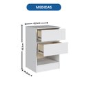 Ver imagem 5 de Mesa Cabeceira 2 Gavetas Aurora 65,5cm X 42,5cm 38,8cm