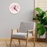 Relógio de Parede Decorativo Flor de Lótus Rosa 35cm - 2