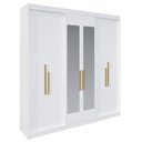 Ver imagem 2 de Guarda Roupa Casal 6 Portas Lugano com Espelho
