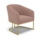 Ver imagem 2 de Poltrona Decorativa Industrial Dourado Stella Bouclê D03 Rose