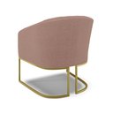Ver imagem 4 de Poltrona Decorativa Industrial Dourado Stella Bouclê D03 Rose
