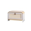 Ver imagem 2 de Sapateira Infantil 1 Porta com Assento Estofado Wave Casatema MadeiraOriginals Branco/Marrom
