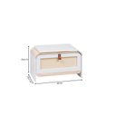 Ver imagem 3 de Sapateira Infantil 1 Porta com Assento Estofado Wave Casatema MadeiraOriginals Branco/Marrom
