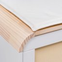 Ver imagem 5 de Sapateira Infantil 1 Porta com Assento Estofado Wave Casatema MadeiraOriginals Branco/Marrom
