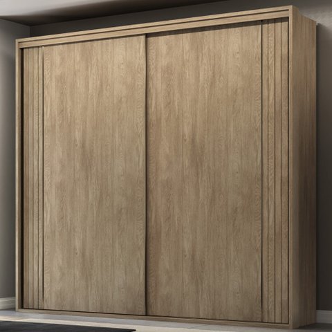 Guarda-Roupa Casal Imperium 2 Portas 6 Gavetas 100% Mdf Carvalho - Belmax