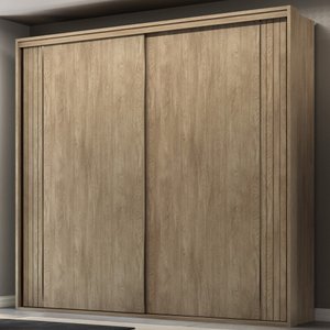 Guarda-Roupa Casal Imperium 2 Portas 6 Gavetas 100% Mdf Carvalho - Belmax