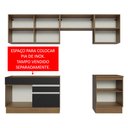 Ver imagem 6 de Armário de Cozinha Completa 260cm Rustic/Preto Glamy Madesa 04