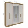 Guarda-roupa Casal 6 Portas Lugano com Espelho - 4