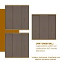 Ver imagem 7 de Guarda Roupa Casal 6 Portas Lugano com Espelho Cinza/Cedro/Fendi