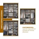 Ver imagem 6 de Guarda Roupa Casal 6 Portas Lugano com Espelho