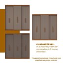 Ver imagem 7 de Guarda-Roupa Casal 6 Portas Lugano com Espelho Cinza/Carvalho/Fendi