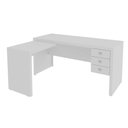 Ver imagem 7 de Kit P/ Escritório com 2 Mesas em L 6 Gavetas e 2 Estantes Br Cor:branco