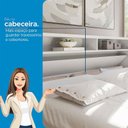 Ver imagem 5 de Cama Casal Invicta Branco Brilho - Santos Andirá