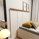 Ver imagem 5 de Cabeceira para Cama Solteiro Mista Branco