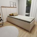 Ver imagem 7 de Cabeceira para Cama Solteiro Mista Branco