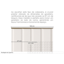 Ver imagem 4 de Cabeceira para Cama Solteiro Mista Branco