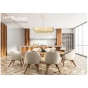 Ver imagem 2 de Pendente Trinity Retangular 85cm - 1 Luz Adrilustres Marfim