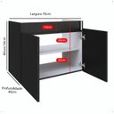 Ver imagem 4 de Gabinete para Banheiro Perseu 2 Portas Armário Inferior