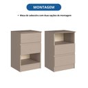 Ver imagem 6 de Mesa Cabeceira 2 Gavetas Aurora