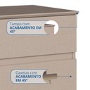 Ver mais imagens de Mesa Cabeceira 2 Gavetas Aurora Marrom