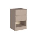 Ver imagem 3 de Mesa Cabeceira 2 Gavetas Aurora Marrom