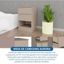 Ver imagem 7 de Mesa Cabeceira 2 Gavetas Aurora Marrom