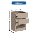 Ver imagem 5 de Mesa Cabeceira 2 Gavetas Aurora Marrom