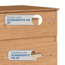 Ver mais imagens de Mesa Cabeceira 2 Gavetas Aurora 65,5cm x 42,5cm x 38,8cm Marrom