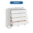 Ver imagem 5 de Cômoda para Quarto 8 Gavetas Lara Branco