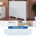Ver imagem 6 de Cômoda para Quarto 8 Gavetas Lara