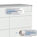 Ver imagem 3 de Cômoda para Quarto 8 Gavetas Lara Branco