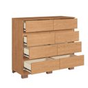 Ver imagem 4 de Cômoda 8 Gavetas Lara 108cm x 97cm x 45,3cm Marrom/Cedro