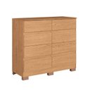 Ver imagem 3 de Cômoda 8 Gavetas Lara 108cm x 97cm x 45,3cm Marrom/Cedro
