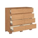Ver imagem 4 de Cômoda 8 Gavetas Lara 108cm x 97cm x 45,3cm Marrom/Cedro
