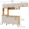 Cozinha Modulada Completa 4 Peças 100% Mdf - 3