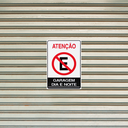 Ver imagem 3 de Combo 10 Placas de Sinalização Atenção Proibido Estacionar Garagem Dia e Noite 20x30 Acesso - P-4/1