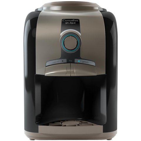 Bebedouro de Mesa Esmaltec Egm30 Linha Estilo Preto 220v